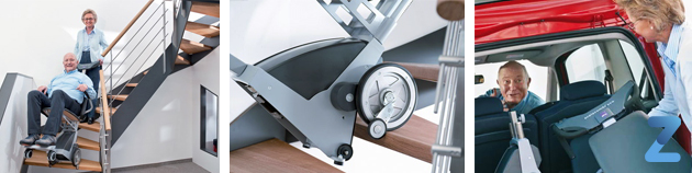 Montaescaleras Scalacombi salvaescaleras portátil