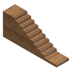 Escalera recta con pendiente constante