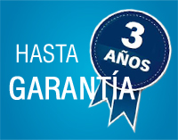 Hasta tres años de garantía